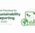 Blog banner for DLV ESG Consulting Group LLP on best practices for sustainability reporting in 2026, highlighting ESG reporting, sustainability disclosures, and reporting frameworks for businesses in India.