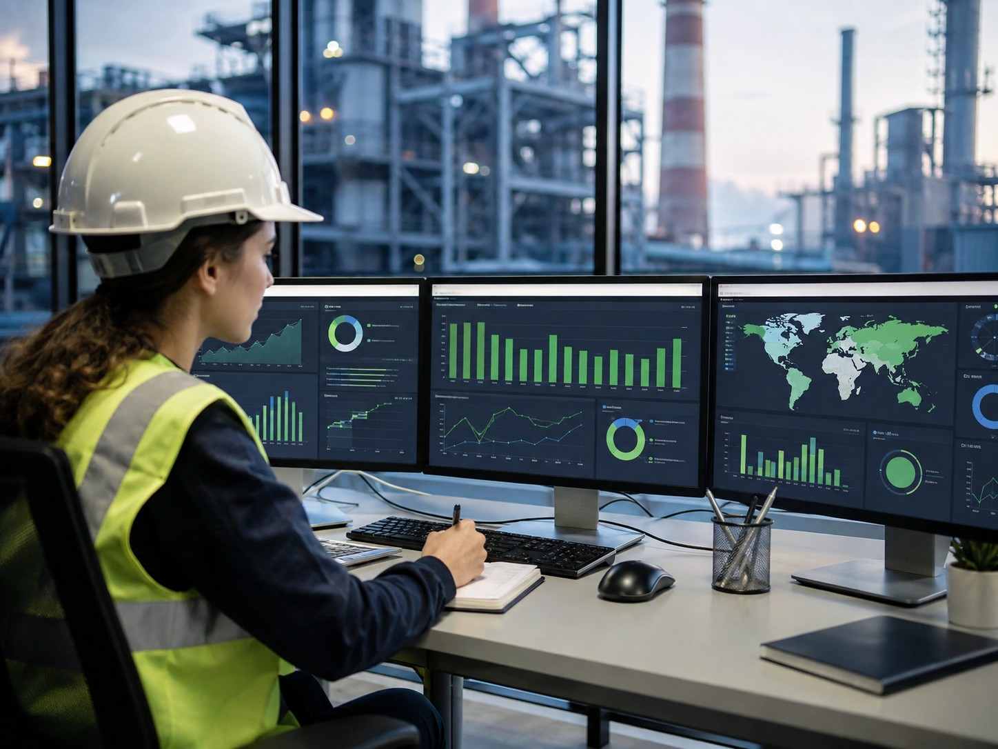 Scope 1 Scope 2 and Scope 3 emissions calculation for a factory