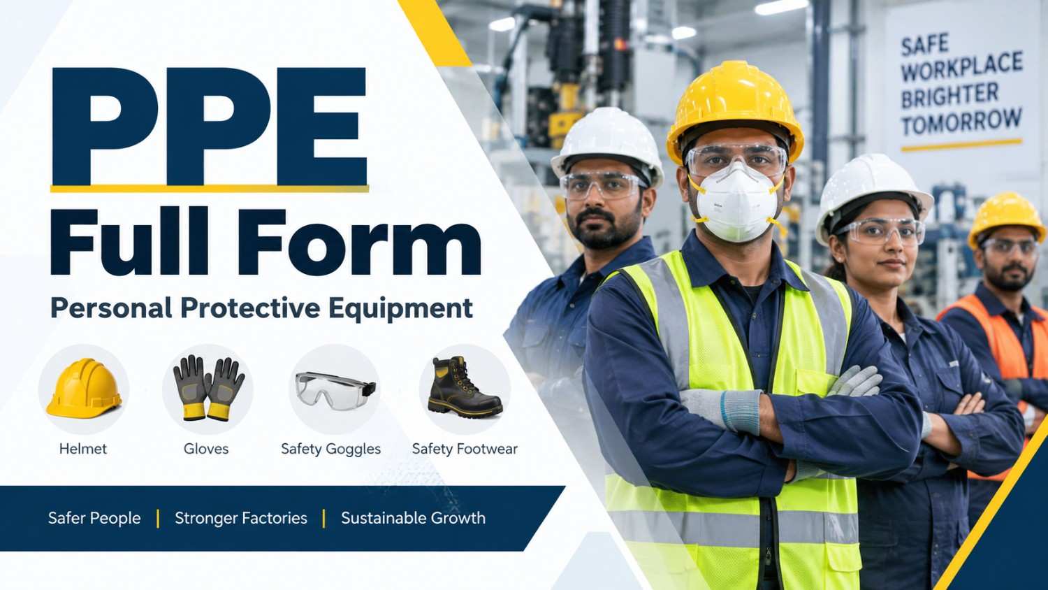 PPE full form means Personal Protective Equipment. Learn what it means for ISO 45001, BRSR, and SMETA compliance in Indian factories. dlv esg consulting group llp