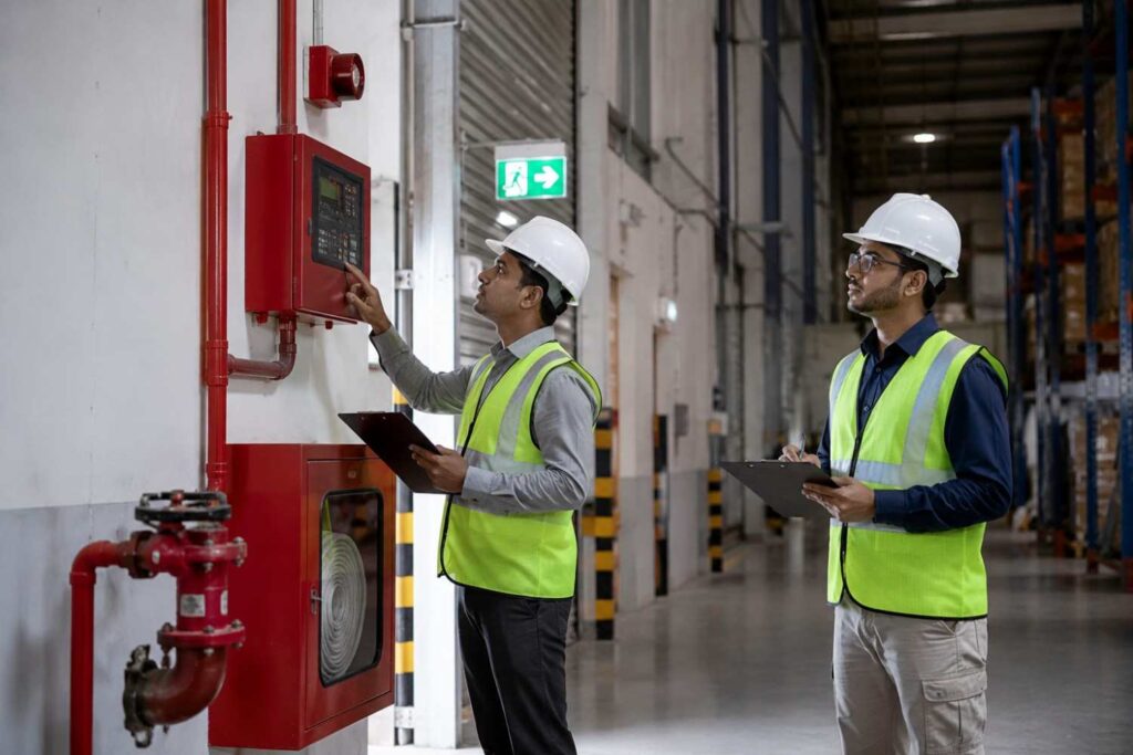 Fire safety audit checklist for an Indian factory and warehouse